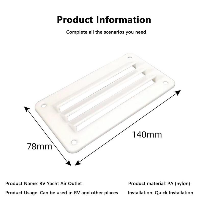 Для лодок, яхт, аксессуаров, вытяжной вентилятор, вентиляционная решетка для автофургона, профессиональная вентиляционная решетка для ванной комнаты и офиса