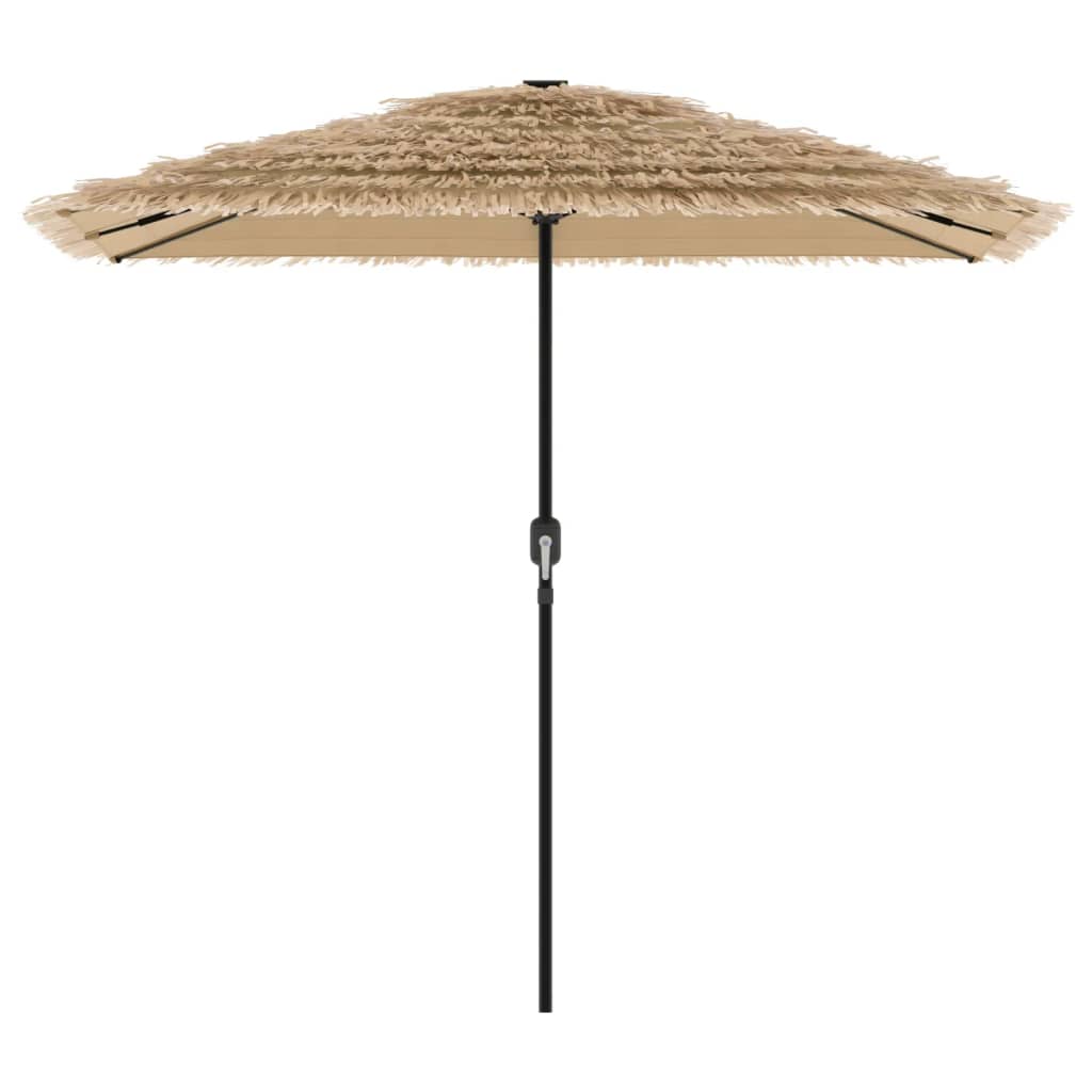 Brown Sun Umbrella with Steel Pole 248 x 248 x 248 cm