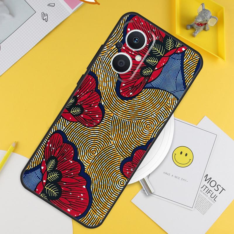Чехол с африканским восковым принтом для OPPO Reno 8 Lite 10 7 6 5 4 3 2Z 4Z 5Z 8T OPPO Find X3 Neo X5 X6 Pro X2 Lite