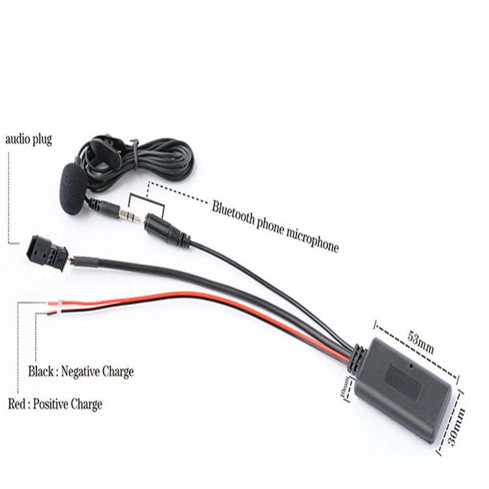 12V 3PIN Car Audio Bluetooth 5.0 HIFI Cable Adaptor Microphone For BMW E54 E39 E46 E38 E53 X5