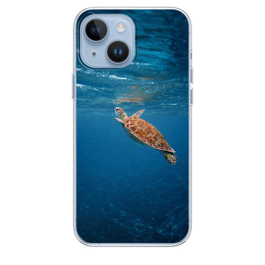 Applicable iPhone16 Sea Turtle Animal Phone Case Sea World Sea Turtle Phone Case