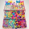 High Elastic Hair Accessories Set No Hurt Hair Hair Clips Bow Hair Ties  Princess Gift Set