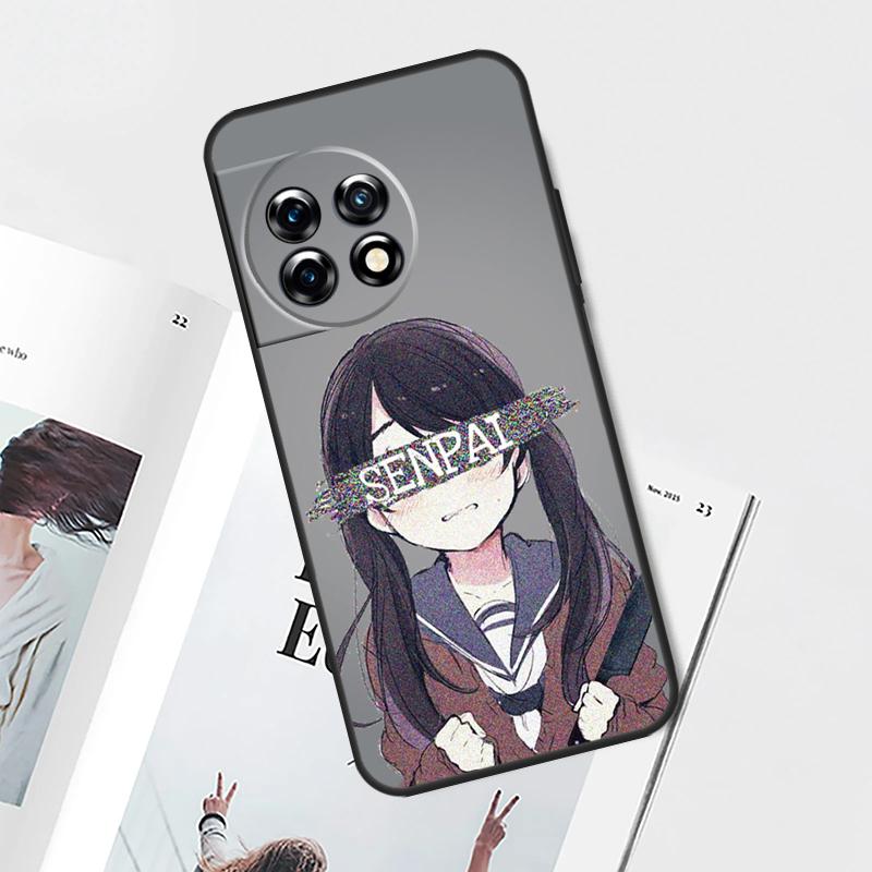 Милый Чехол-Анимация Глитч Девочка Для OnePlus Nord N20 N10 2T CE 2 3 Lite OnePlus 12 11 9 10 Pro 9RT 10R 12R 10T Чехол