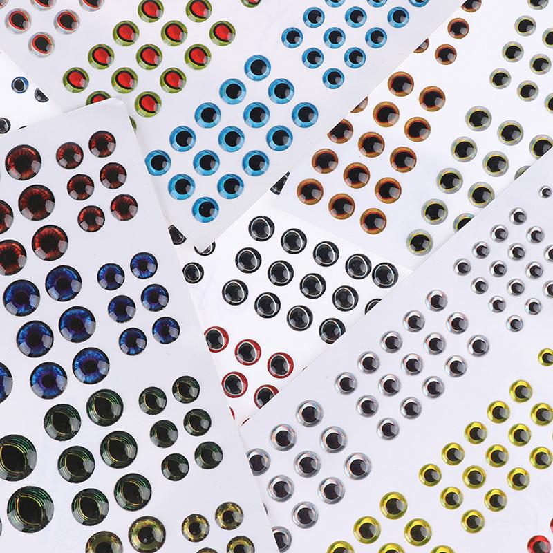 183 шт., рыбий глаз, 0,39 дюйма, 3D, 4D, 5D, голографическая приманка, рыбьи глаза, приманки для завязывания мушек, поделки