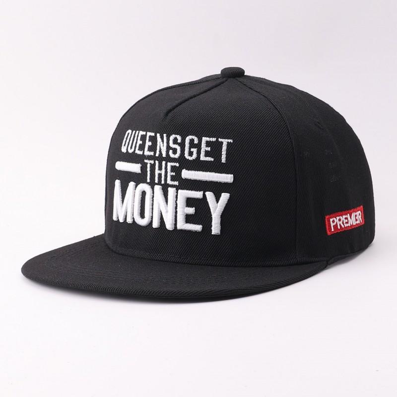 Flat Brim Baseball Cap Hip Hop Style Embroidered Sun Hat Men Women