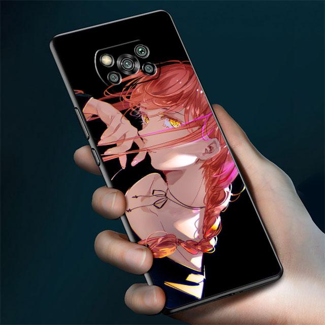 Чехол для Xiaomi Mi Poco X3 NFC X4 Pro F3 M3 C40 F4 GT M5 M4 F1 11 Lite 11T 10T 9T силиконовый чехол для телефона с бензопилой Man Anime Makima