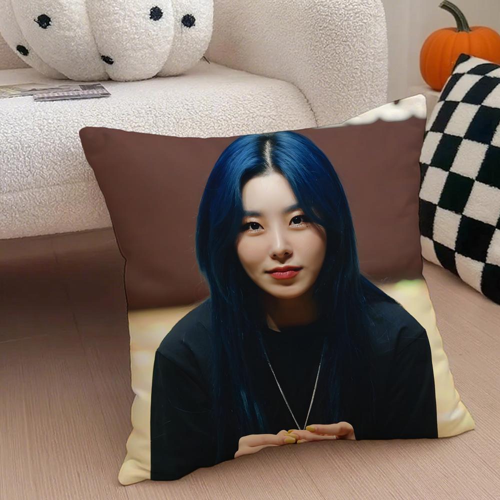 singer soulful WWheein JJung WWheein Cushion Cover Throw Pillow Cover Hidden Button Durable Polyester Chair Cushion