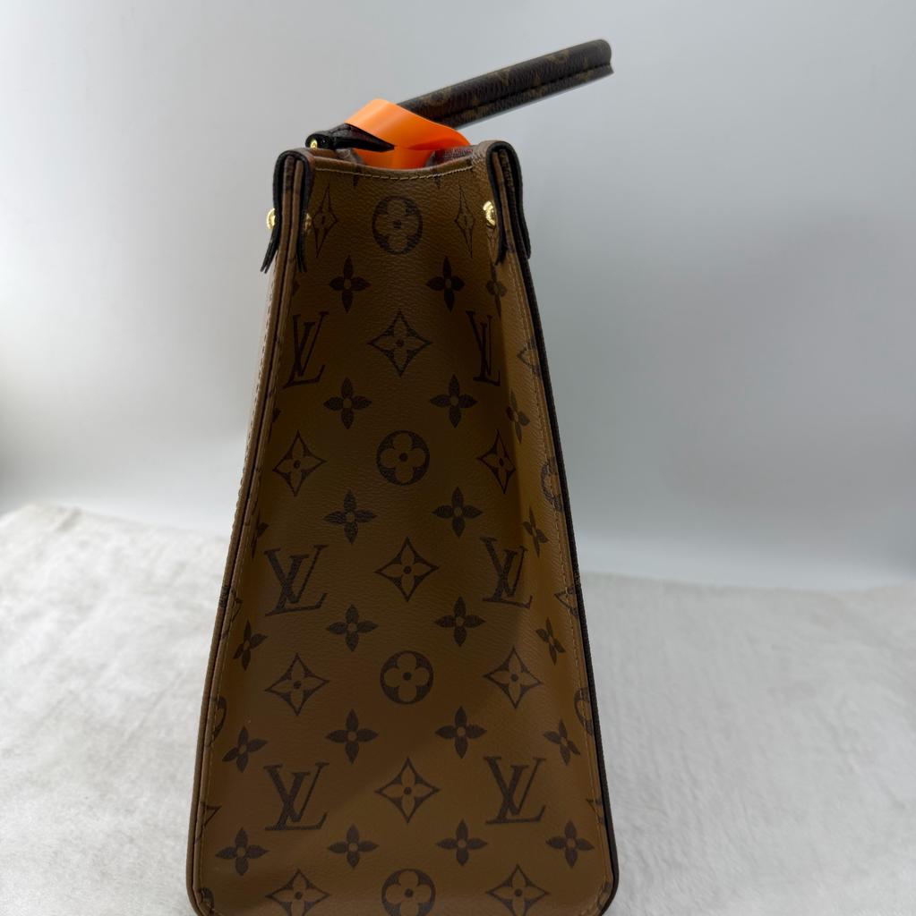 [Pre-Owned] Louis Vuitton Onthego MM 'Brown Giant Monogram/Brown Monogram Reverse Canvas' - Excellent #XMUC04