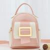 Женский рюкзак Модный цветной блок Мобильный кошелек для монет Мини-рюкзак KTY