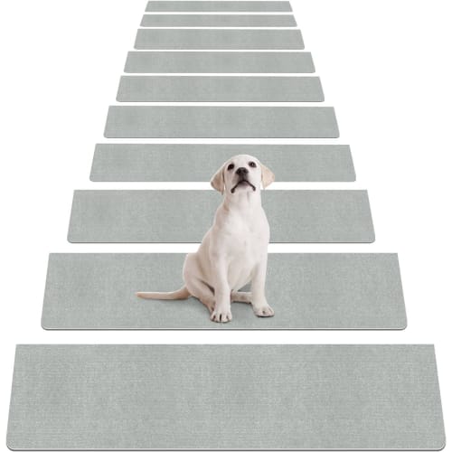 Limited Edition Bolinker Stair Mats, 70x22cm, 15-Pack, 4mm Thick, Anti-Slip, Non-Slip, for Cats and Dogs, Reduces Leg Pain, Stays In Place, Protects F