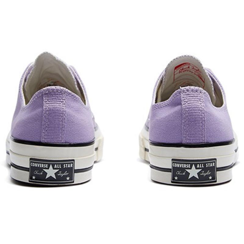 Converse 1970-е Круглый носок Шнуровка Низкий верх Эспадрильи Унисекс Фиолетовый