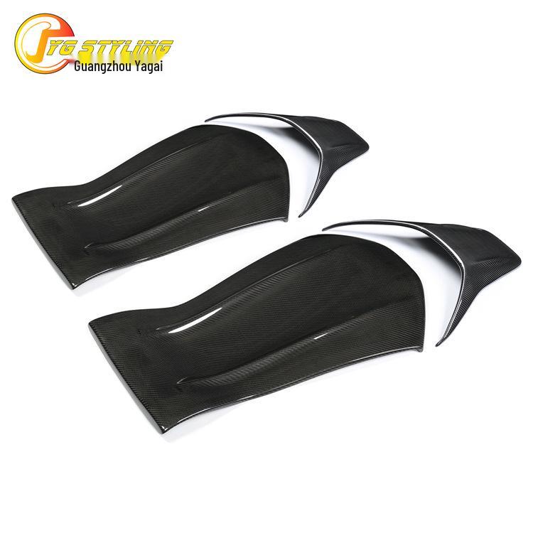 Наклейка на спинку сиденья из сухого углеволокна для Mercedes-Benz C63, GT CLA, GLA, A45, E63 AMG