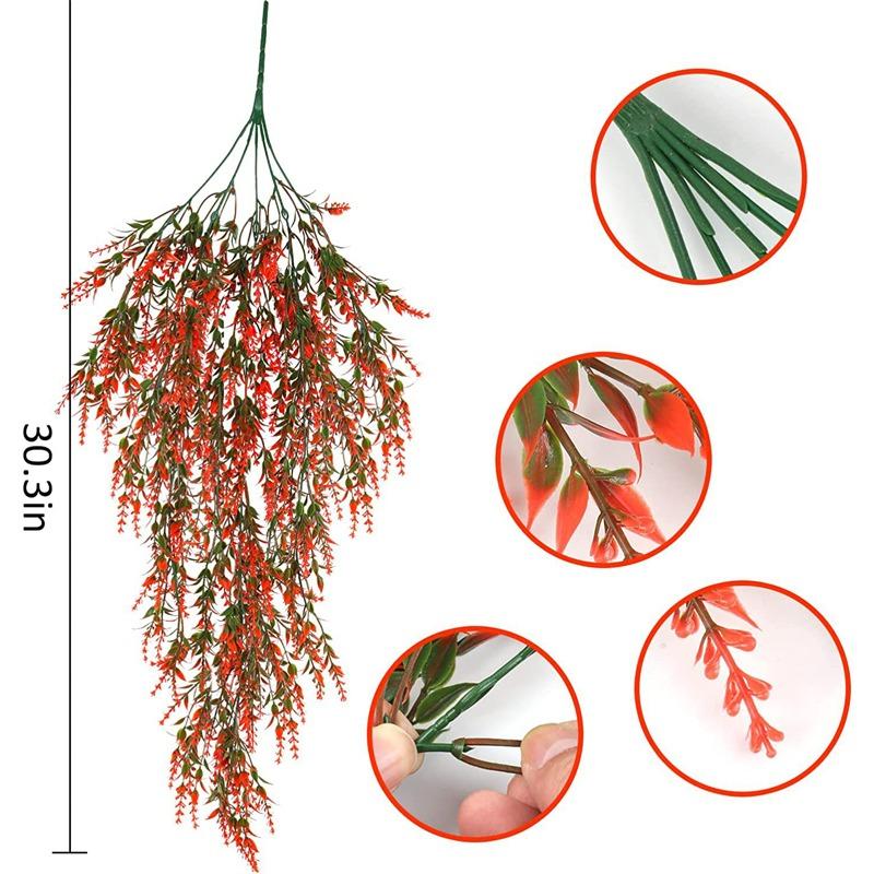 Artificial Ivy Flower Vine Garland Lavender Wall Hanging Home Garden Trailing Basket Plants