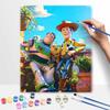 Disney Toy Story Woody and Buzz Lightyear oil painting art set handmade diy gift home decoration