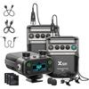 Xvive U5T2 Wireless Pin Microphone System, 2.4GHz Digital Wireless System, 2-Channel (TX+TX+RX Kit), Certified by Technical Standards Approvals In Jap