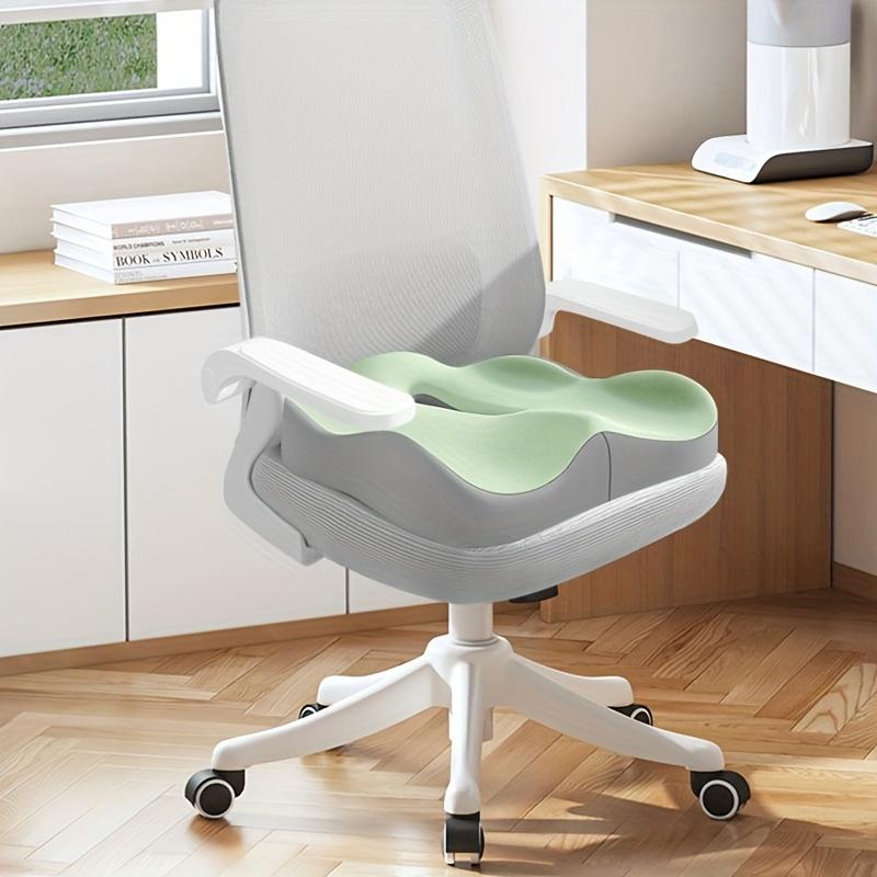 Очень большая подушка сиденья из пены с эффектом памяти, Эргономичный дизайн для офисных кресел и автомобильных сидений, Удобная для долгих часов сидения