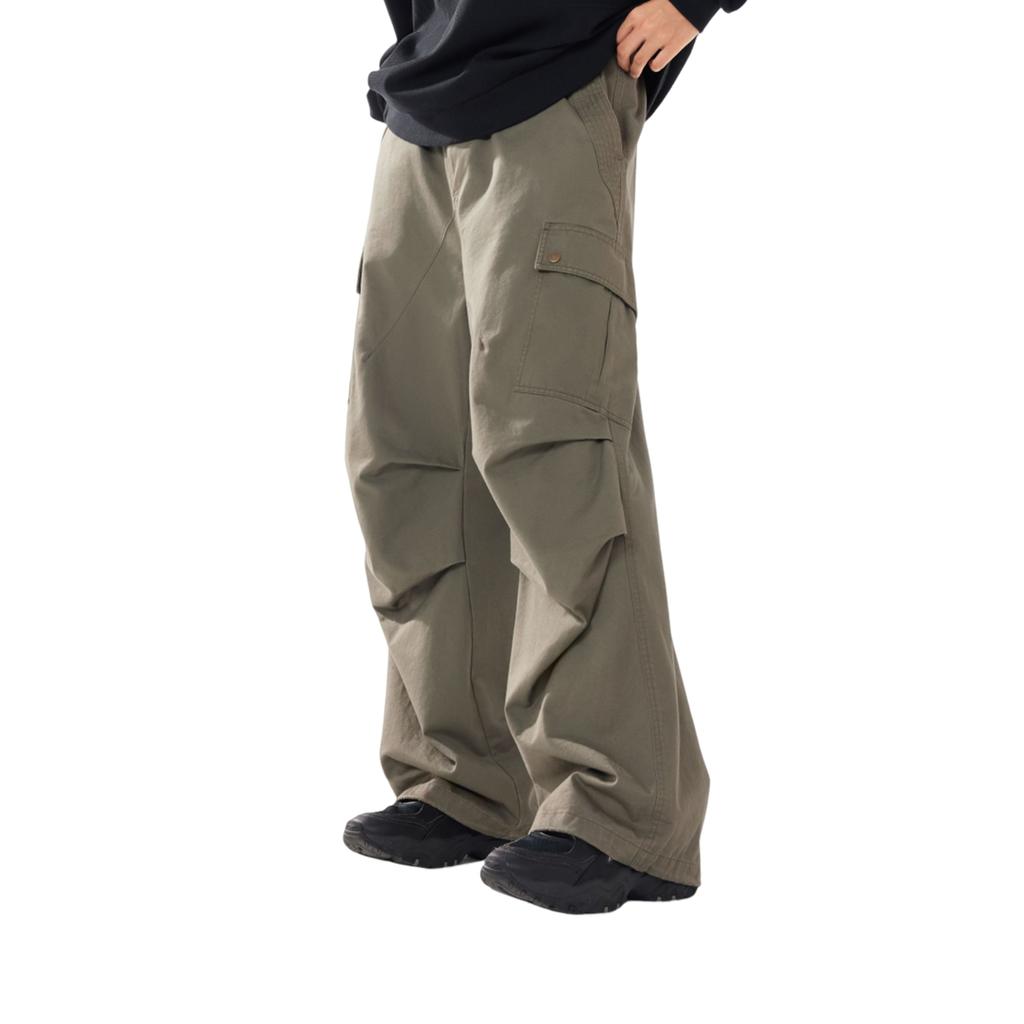 Li Ning Sports Lifestyle Series Loose Embroidered Autumn Casual Pants Men Bottoms AKXV379-2