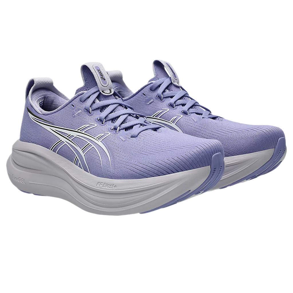 Asics Gel-Nimbus 28 Кроссовки женские с круглым носком, на шнуровке, амортизирующие, дышащие, низкие