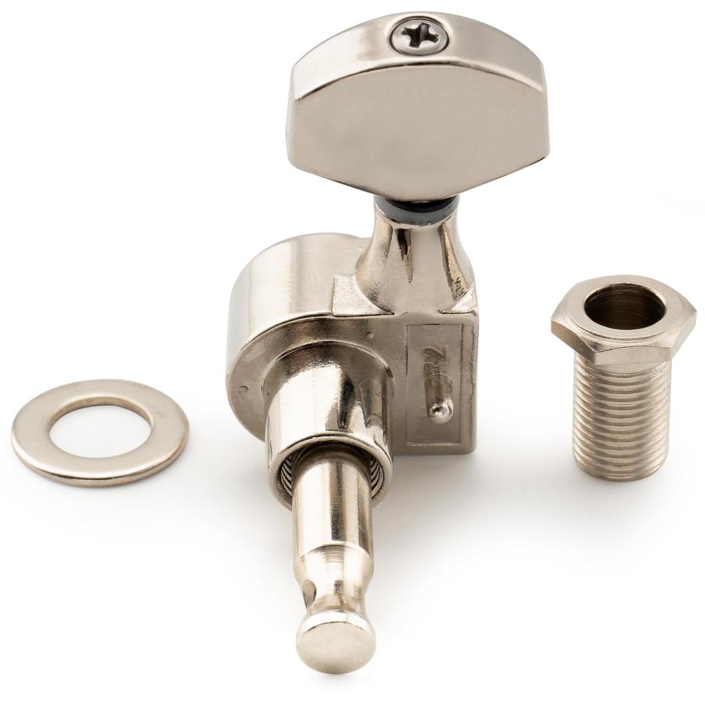 Musiclily Pro Guitar for SQ Electric Guitars 6-Piece Single-Pin Tuners, Square, Nickel, Strat/Telecaster