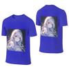 Starry Eyed Celestial Maiden Anime Girl Long Style Reversible Tshirt Japanese Street Ecofriendly Printing Short Sleeve