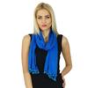 Bimba Women Long Cotton Scarf With Pom Pom Tassels Everyday Wear Soft Scarves - Colors