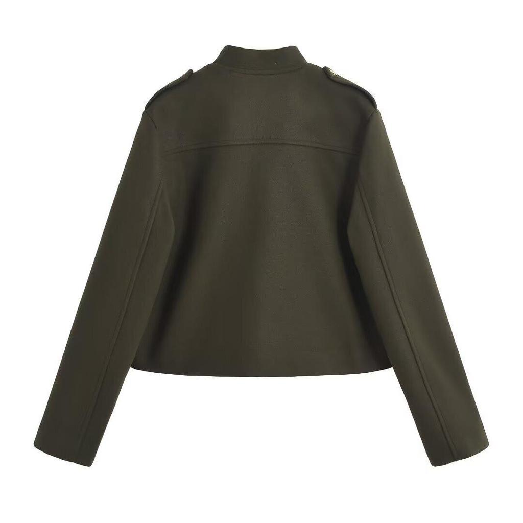 2024 Осень Женская Европейский и Американский Стиль Мягкая Короткая Куртка Пальто