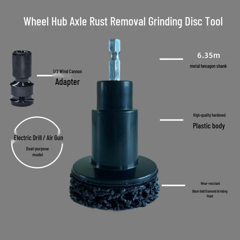 Dual-Use Car Wheel and Brake Disc Rust Remover and Polisher