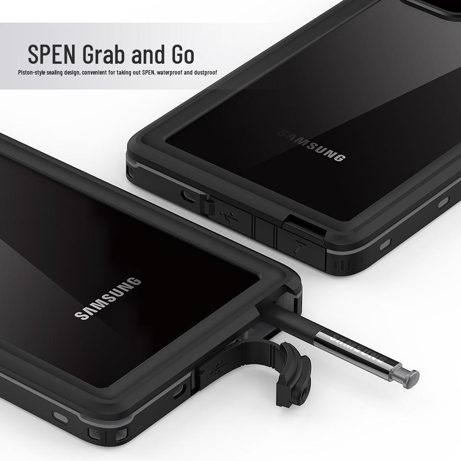 Водонепроницаемый чехол Red Pepper для Samsung Note20 – Для улицы, Ударопрочный, Прозрачный, Полная защита для плавания и езды на велосипеде