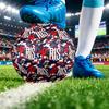 France Football Напечатанный Размер 5 Футбольный Мяч Износостойкий Стандартный Тренировочный Мяч для Взрослых Подарок для Фанатов для Матчей в Помещении и на Открытом Воздухе Спортивный