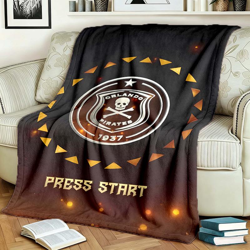 Orlando Pirates Theme Blanket Suitable For Beds Sofas And Camping Perfect For Both Men And Women Comfortable Bedding All Year Round