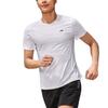 Skechers Удобная Модная Мягкая Кожаная Короткий Рукав Футболка Мужские Топы Ярко-Белый P325M042-0019