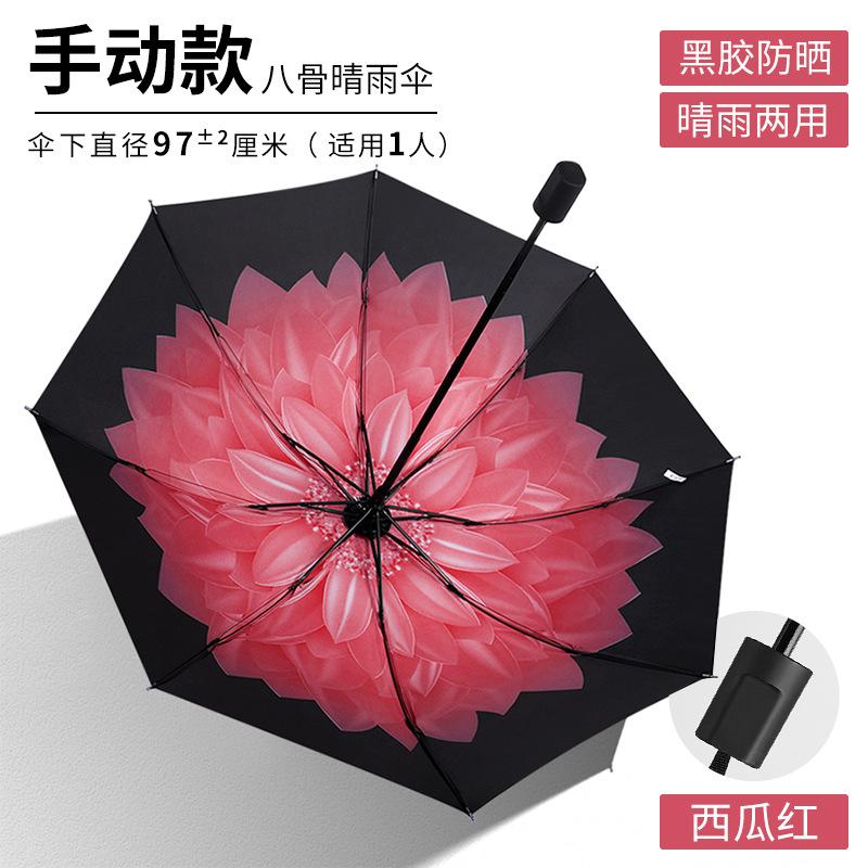 Creative Graffiti Umbrella Sun Umbrella Vinyl Parasol Sun Protection UV Protection Umbrella