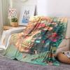 1PC Floral Skull Blanket - Soft Warm All-Season Throw for Sofa, Bed, Car, Office, Throw For Sofa yy250916086