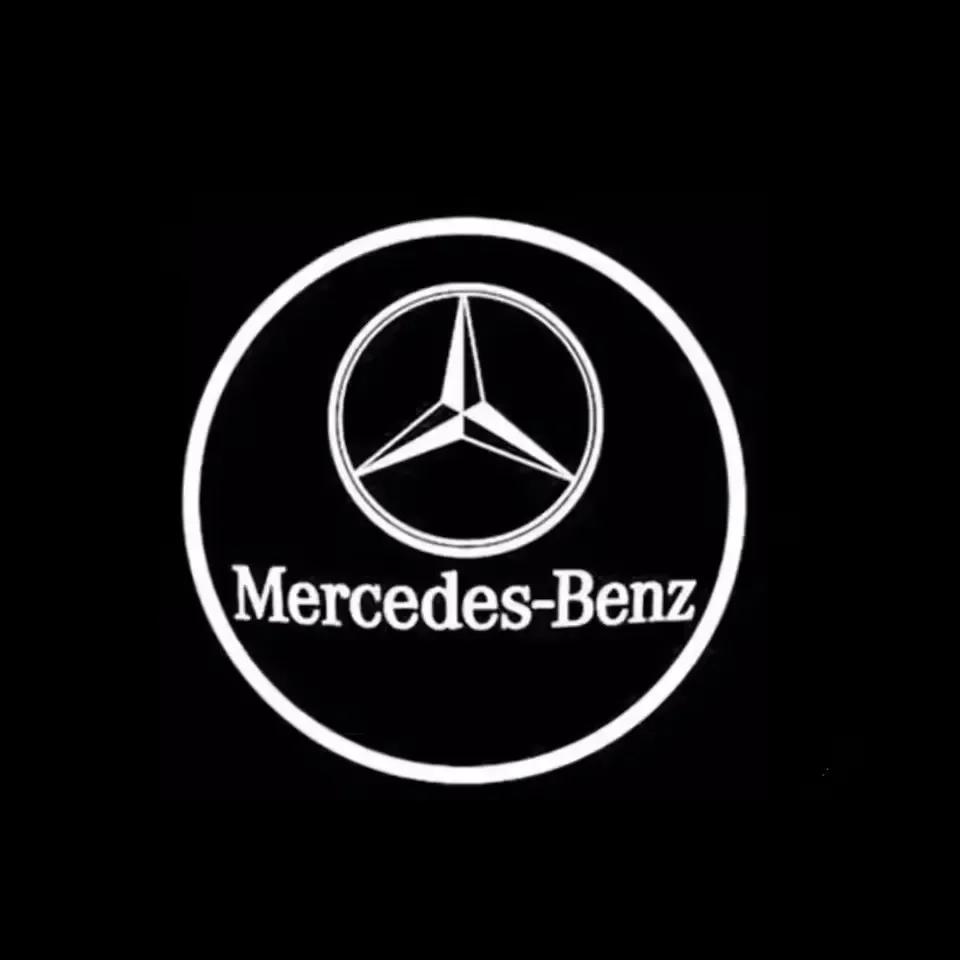 LED Car Door Lights Logo HD Laser Decor Project Ghost Lamp For Mercedes Benz W176 W205 W166 W246 W212 A B C M ML GLA GLS E Class