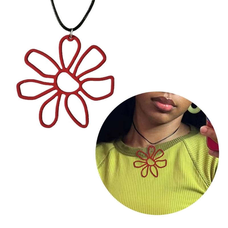 Цветочное Ожерелье Модное Заявление Девушки Ювелирные Изделия Чокеры Цепочка для Женщин Повседневная Носка Вечеринка Подарок Аксессуар