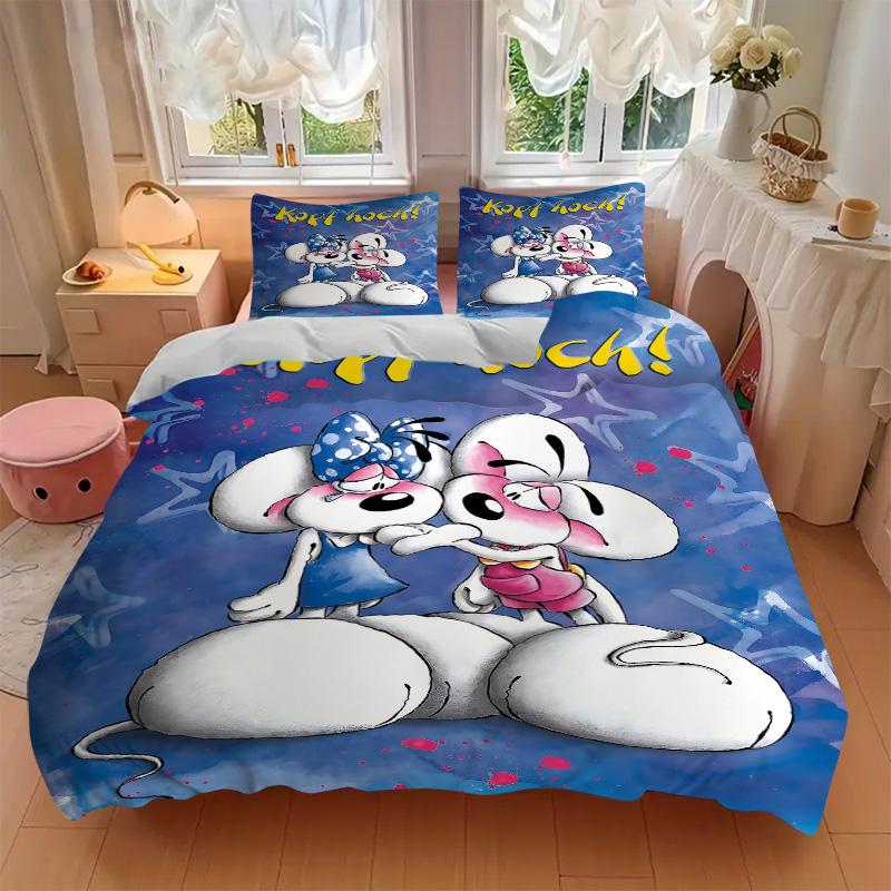 Rats Love Print 3Pcs Bedding Setduvet Cover With 2 Bedropillowcase Home Birthday Gift