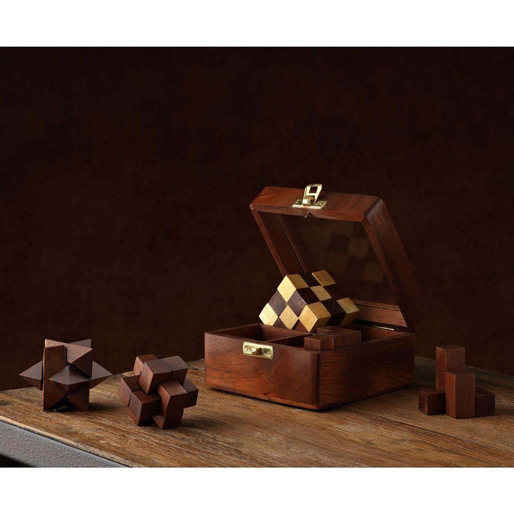 Harvey Makin Wooden 4 Puzzle Set