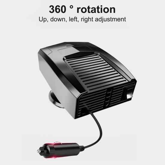 Car Heater 12V/24V 180W Quick Heating Cooling Fan 180 Rotary Base Universal SUV Truck Auto Portable Space Heater Cooler Windshield Defroster Defogger