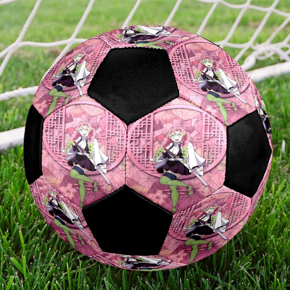 1pc Demon Slayer Kimetsu no Yaiba Football Soccer Ball Size 5 Indoor Soccer Ball Fashion Colorful  Backyard Game -Great For Sports Fans Gift HE9