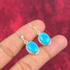 Sleeping Beauty Turquoise Earrings, 925 Solid Sterling Silver Gemstone Jewelry, Handmade Earrings, For Thanksgiving