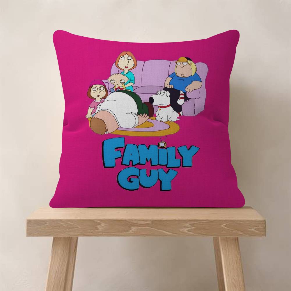 Anime FFamily movie GGuy Personalized picture text home decorative pillows Household Gifts 45x45cm