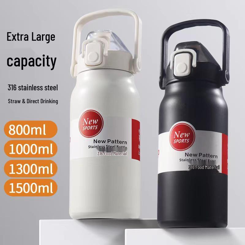 316 Food Grade Insulated Water Bottle, Large Capacity, Portable Sports Kettle for Men & Women, Outdoor Use, Custom Logo Option
