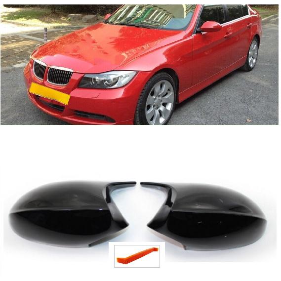 Подходит для BMW 3 серии 06-08 накладка зеркала заднего вида E90 E91 E93 E87 E81 модифицированная накладка зеркала заднего вида в стиле 'бычьи рога'
