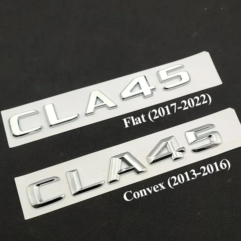3D ABS For Mercedes-Benz CLA45 AMG W117 C117 Emblem Logo Chrome Car Rear Trunk Letters Badge Stickers Auto Accessories iii1