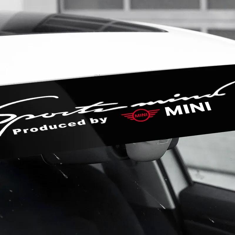 1pcs Car Front and Rear Windshield Reflective Stickers Car Styling for BMW MINI WORKS One Cooper JCW R60 R59 R58 R57 R56 R55