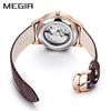 Megir Original Men Watch Top Brand Luxury Quartz Watches Relogio Masculino Leather Military Watch Clock Men Erkek Kol Saati 2017