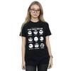 Disney Womens/Ladies Nightmare Before Christmas The Many Faces Of Jack Cotton Boyfriend T-Shirt