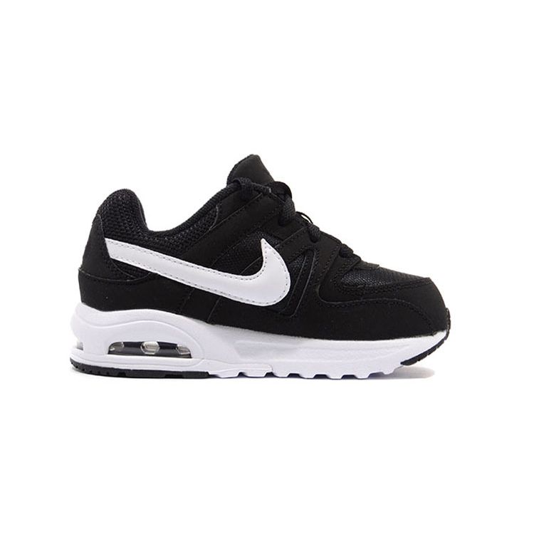 Nike Air Max Command Flex Удобные Универсальные Низкие Кроссовки для Ходьбы Детская Обувь Черный Белый 844348-011