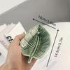 Green Ceramic Leaf Jewelry Dish INS Jewelry Display Tray Dish Holder Soap Dish  Christmas Gift