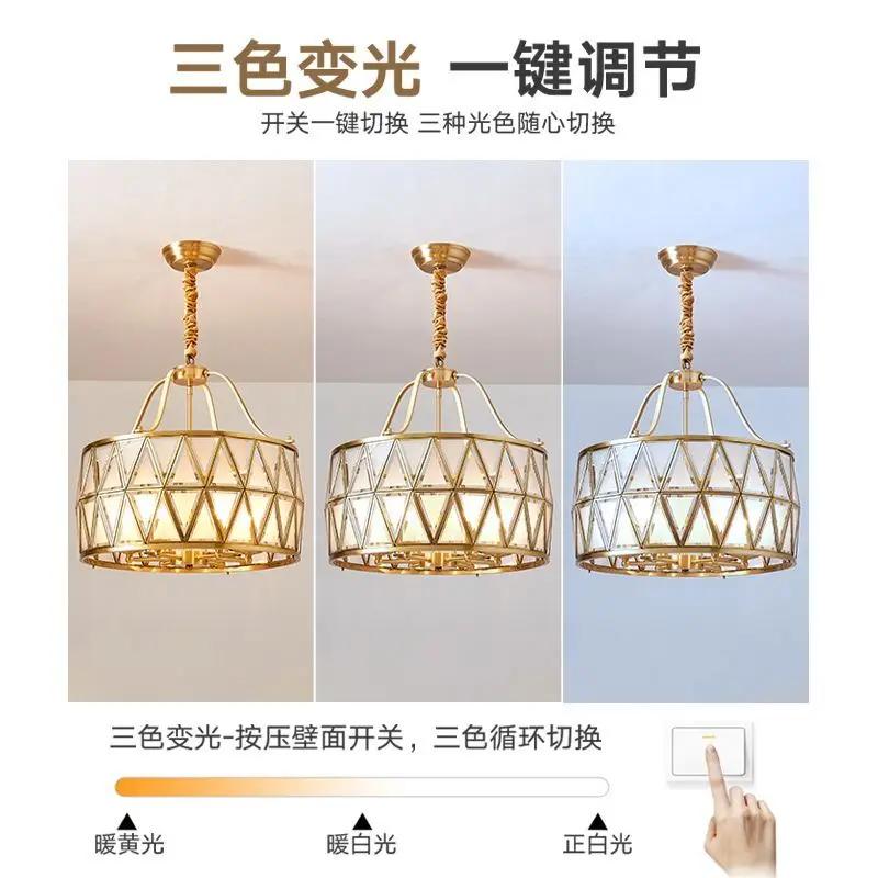 Chandelier European villa light in the bedroom entrance door headlight corridor gazebo lamp porch balcony lamp study lamp